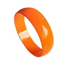 Retro Neon Bangle Bracelet 70s 80s Colorful Acrylic Resin Cuff Bracelets Chun...
