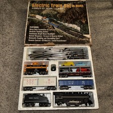 Vintage Marx Electric Train Set 52885 Union Pacific 666 Steam Locomotive READ 