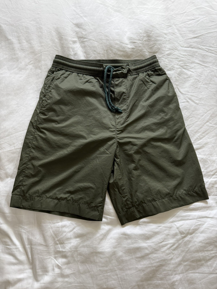 Acne Studios Rip Nylon Shorts in Olive Green Elastic Waist | eBay