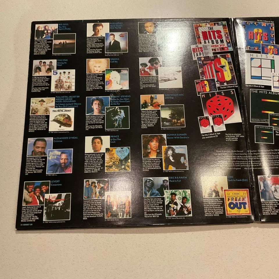 Álbum de éxitos 7 varios DBL LP vinilo Reino Unido 1987 Prince, Bee Gees, Fleetwood Mac vintage Foto 3 de 4