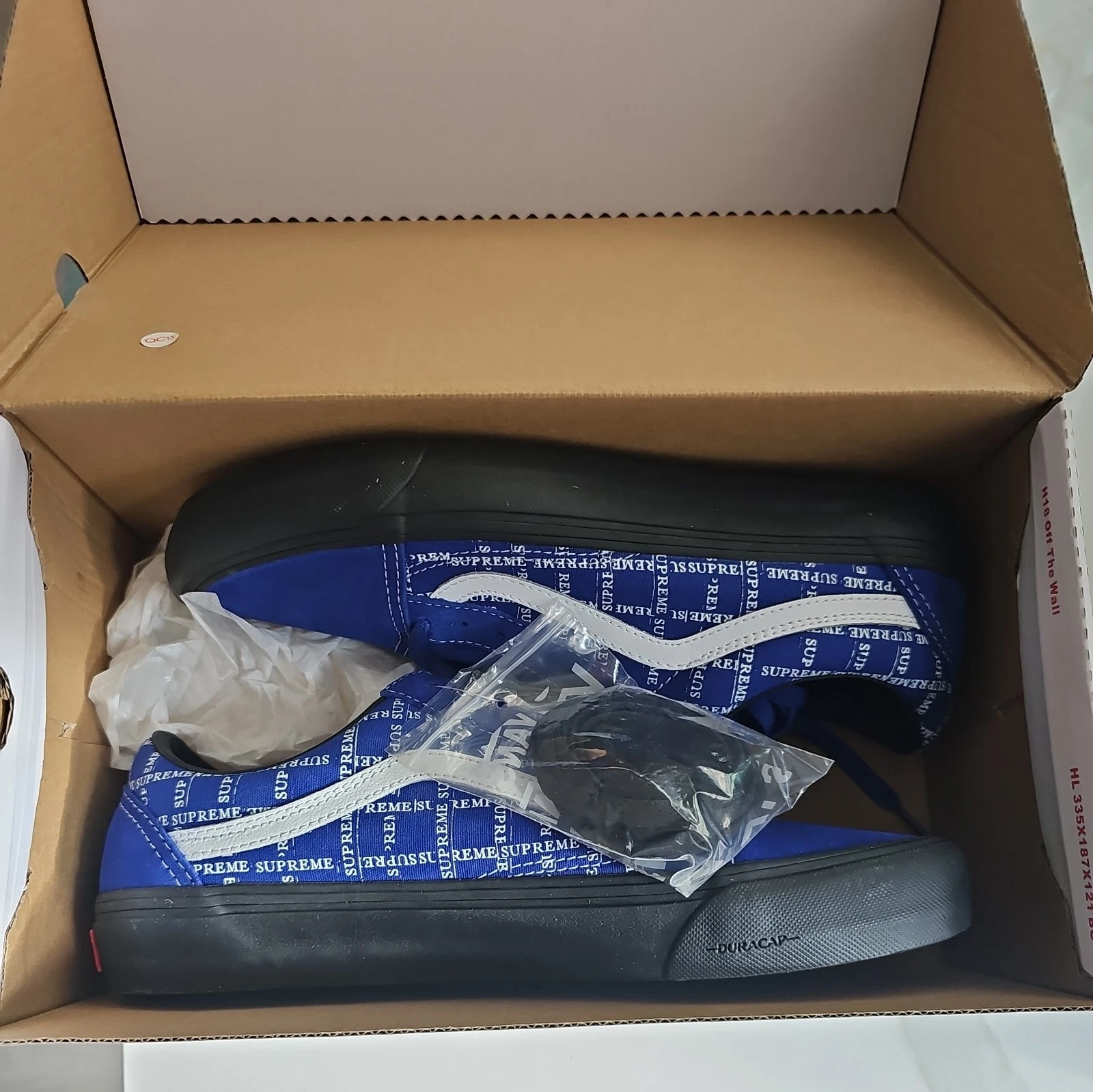 Taille 10   Motif logo VANS Supreme x Old Skool Pro   Royal