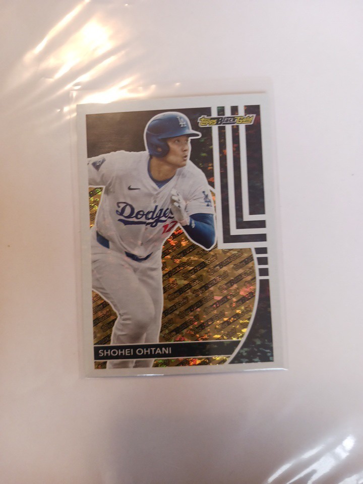 Shohei Ohtani -2024 Topps Update Series - Black Gold Foil #BG-1 Dodgers Jersey
