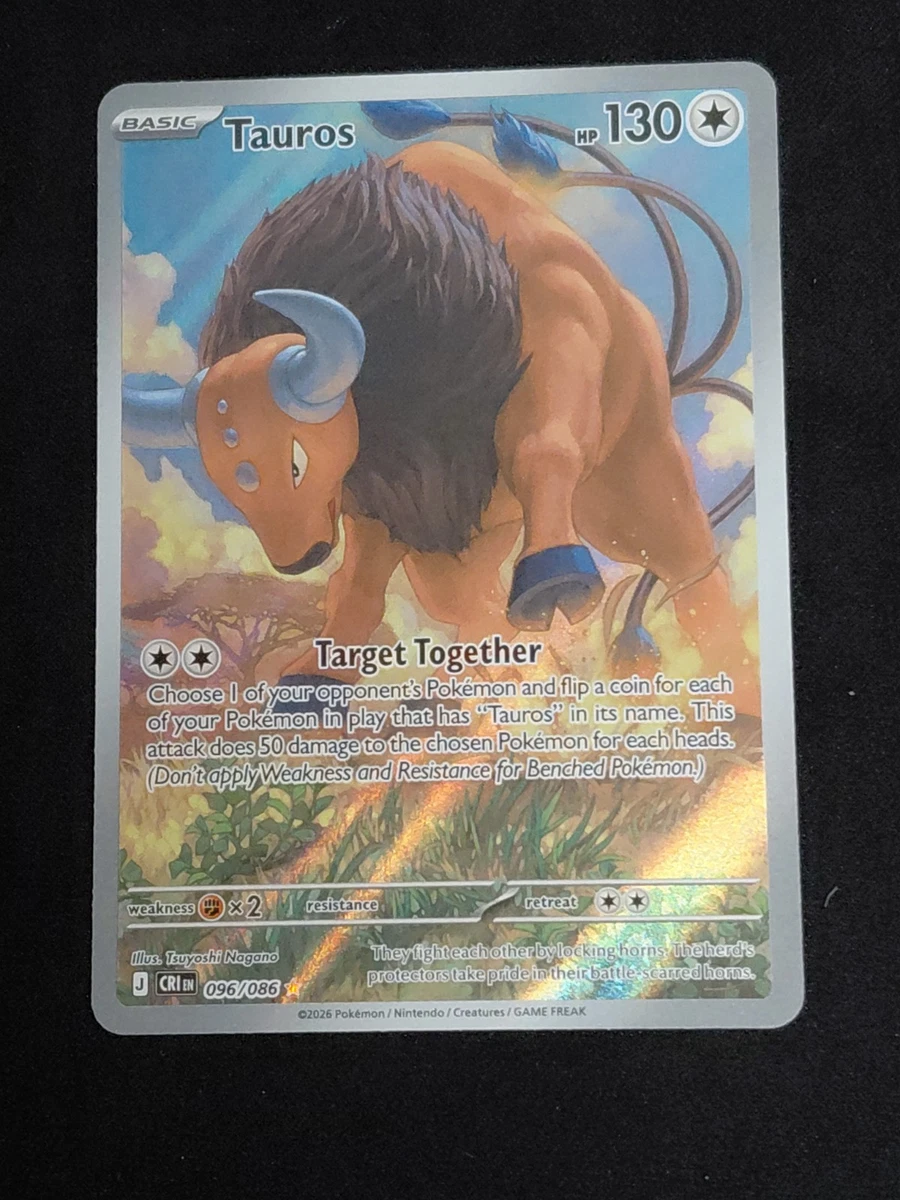 pokemon cards target price Tauros Pokemon Card for sale