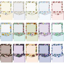 200 Pieces Watercolor Stationary Paper and Envelopes Include 100 Lined Sheets...