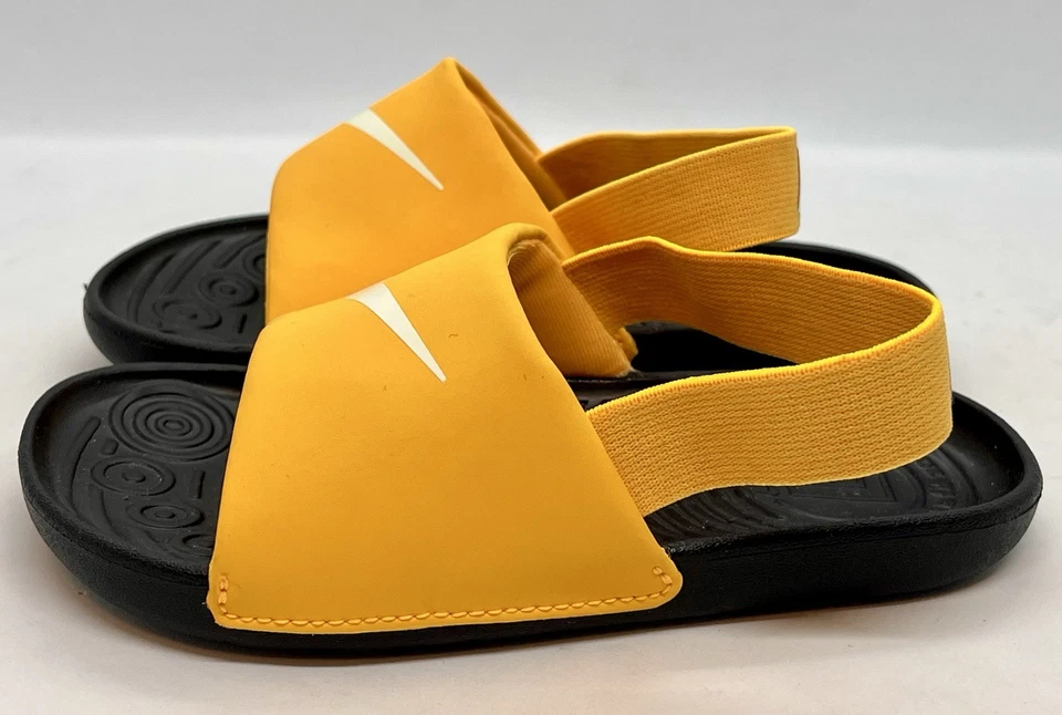 Nike Toddler Sandal Kawa Slide (TD) Yellow, Size 10C, BV1094 802 - Image 4 of 4