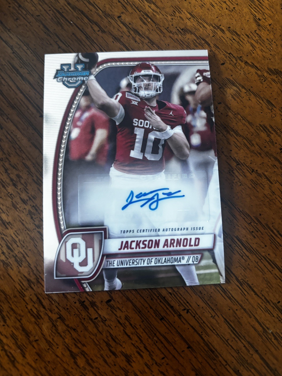 2024 Bowman U Chrome Chrome Prospect Auto Jackson Arnold #PA-JAR Auto