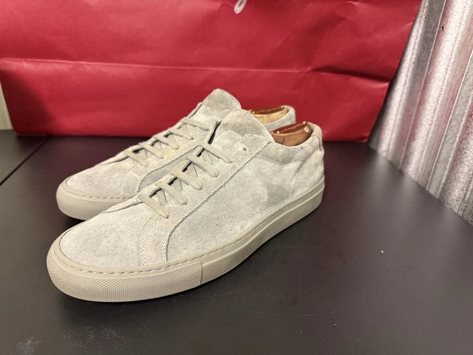 Common Projects Achilles Low Suede Sneakers Gray Size 40 EU / 7 US Men’s Italy - Image 2 of 4
