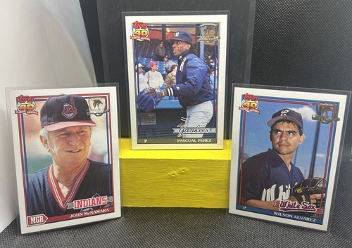 1991 Topps Desert Shield 378 Wilson Alvarez 548 McNamara 701 Pascal Perez NM - 第 1/11 張圖片