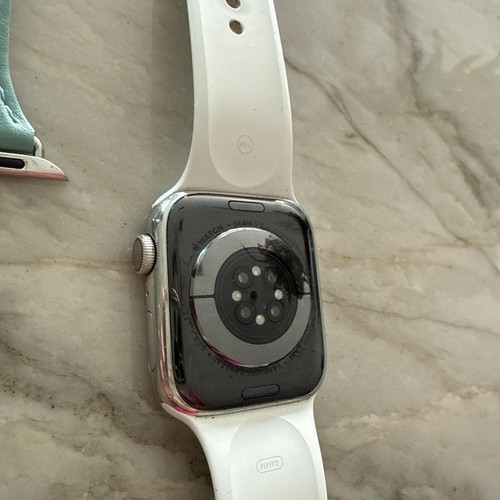 Apple Watch Series 7 45MM Stainless Steel Sport Band Tiffany Blue Extra Band - Zdjęcie 4 z 5