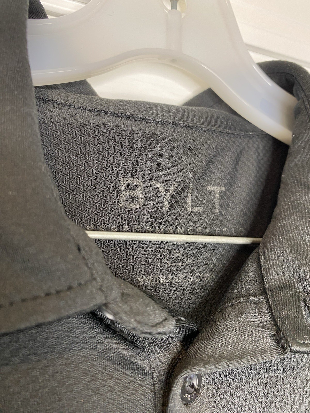 BYLT Men’s Basic Collared Athletic Polo Black Siz… - image 3