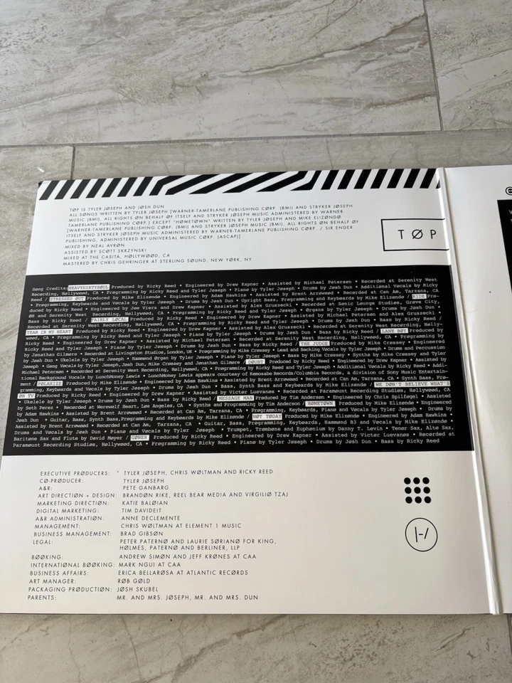 Twenty One Pilots - Blurryface LP x2 Vinyl Record (Double Album, 2015) Foto 4 de 4