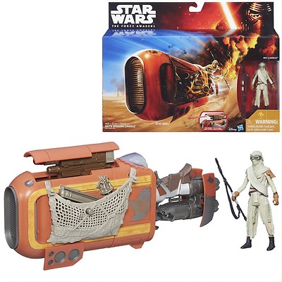 STAR WARS THE FORCE AWAKENS DELUXE CLASS I VEHICLE REY'S SPEEDER