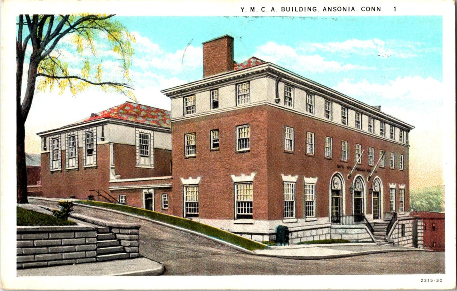 Postcard 1934 YMCA Building Ansonia Connecticut A70 eBay