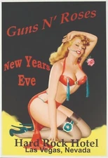 Guns N' Roses Reproduction 4" x 6" Mini Concert Poster Free Top Loader  #4