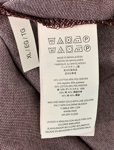 Michael Kors Men's Oxford Knit Button Down L/S Shirt in Cordovan SZ.XL NWT$128 - 第 9/9 張圖片