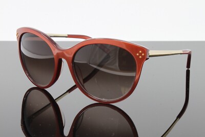 Chloe Sunglasses Women's Round CE641S 704 Copper 56mm Brown Gradient Lens NEW!