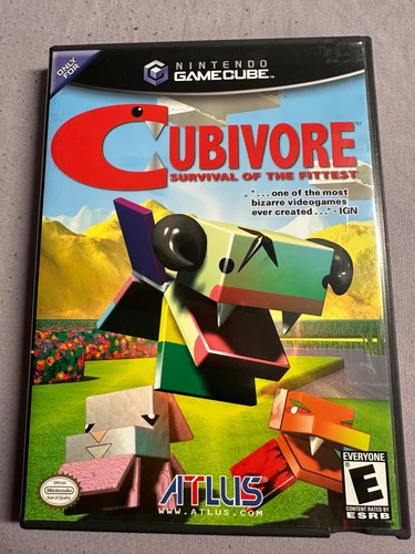 Cubivore: Survival of the Fittest (Nintendo GameCube, 2002) Complete w/ Manual
