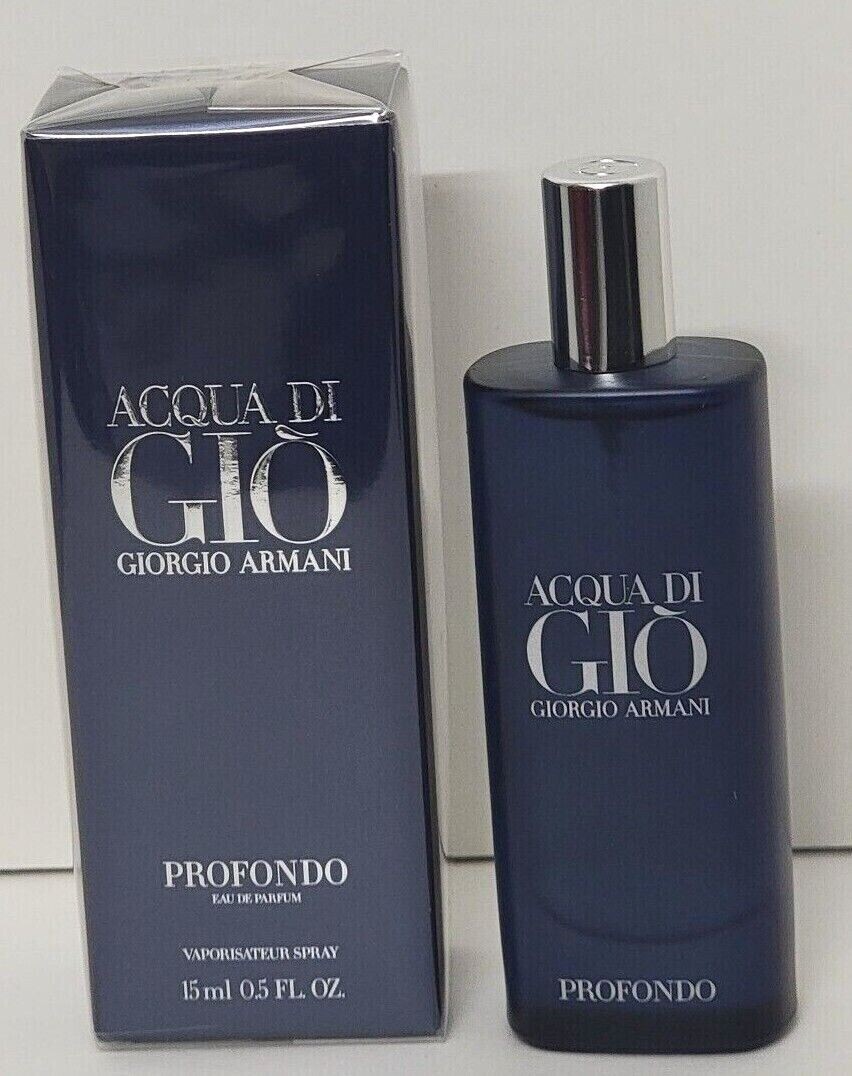 GIORGIO ARMANI Acqua Di Gio Profondo travel spray 0.5 oz/ 15ml Sealed in Box