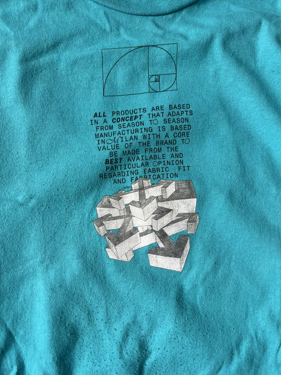 Off White Golden Ratio Spring 2020 Long Sleeve T-Shirt Blue | eBay