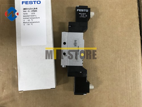 1pcs New Festo Brand new ones JMEH-5/2-1/8-B 173431 Solenoid Valve - Picture 4 of 8