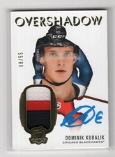 2019-20 UD THE CUP OVERSHADOW ROOKIE PATCH AUTO 08 /55 DOMINIK KUBALIK 1/1 JSY #