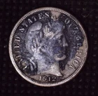 1912-P Barber Silver Dime 10(C) Philadelphia Mint #018
