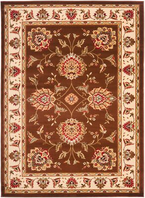 Brown / Ivory Safavieh Oriental Area Rug 4' x 6'