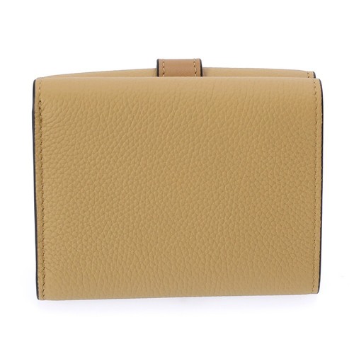 LOEWE Wallet Women Trifold Anagram Compact Size Leather C660TR2X Light Brown - Picture 5 of 10