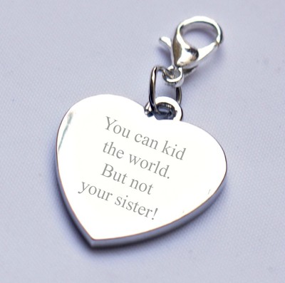 Personalisierter Anhänger mit Gravur Beste Schwester beliebiger Text/Nachricht/Wort Geburtstagsgeschenk