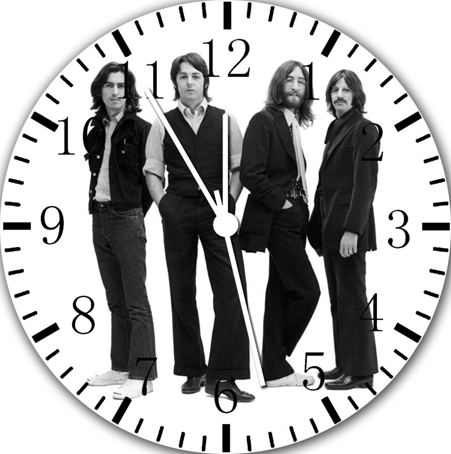 The Beatles Wall Clock E41 Personalized option with adding name