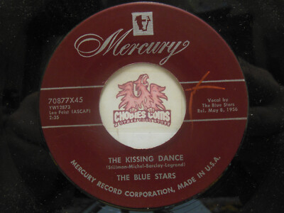 The Blue Stars   The Kissing Dance / Broadway At Basin Street, 45 RPM VG+ (10J)