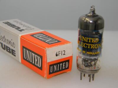 United Electron Holland 6F12 NOS NIB Serious Tubes M429