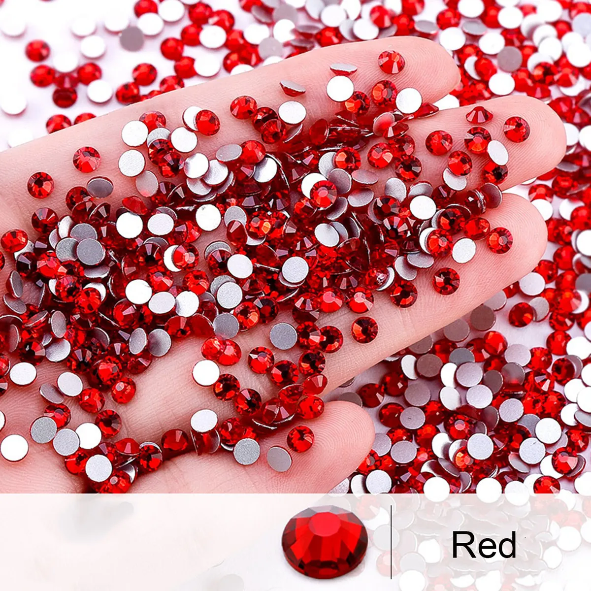 288 Red FlatBack Crystal Rhinestone Gemstones Diamantes 3mm SS12