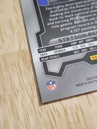 2023 Prizm STETSON BENNETT Neon Green Pulsar Prizm #358 Rookie RC LA Rams SP - Picture 9 of 10