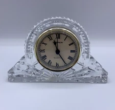 Vintage Shannon Crystal Designs of Ireland 24% Lead Crystal Mantel Clock