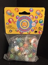 36 Imperial Toy Marbles Bag Assorted Colors 50 Count Includes 1 Super Shooter