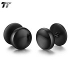 6 Mm Silver-Tone Stainless Steel Fake Plug Earring | In Stock - Foto 12