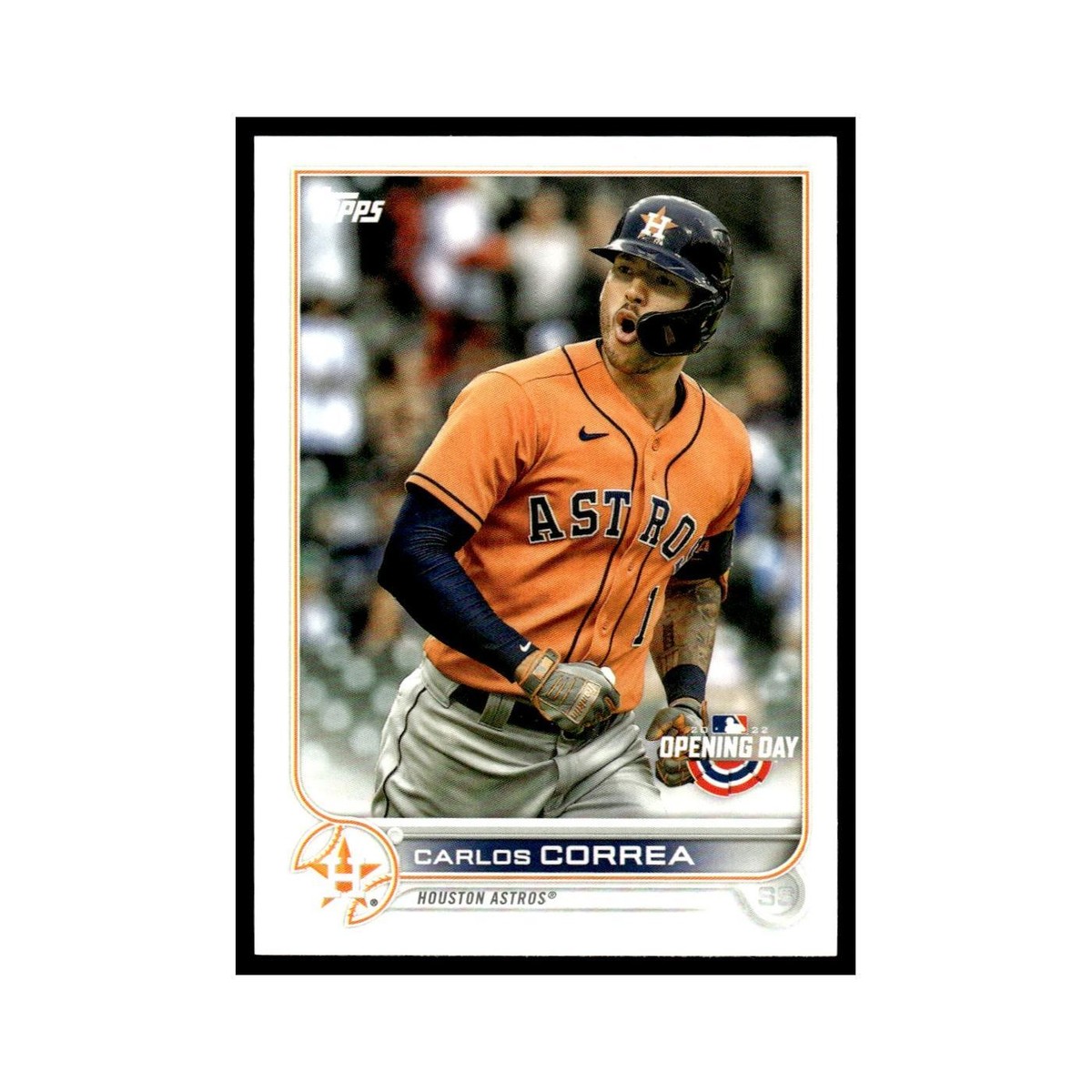 Carlos Correa 2022 Topps Opening Day #37 Houston Astros