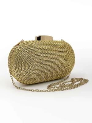Mini Metallic Braided Detail Box Bag