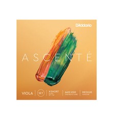 D'Addario Ascent  Viola String Set, Extra-Short Scale, Medium Tension