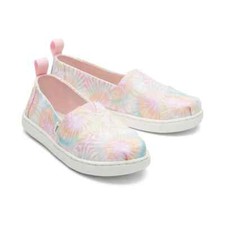 Toms Youth Candy Pink Tie Dye Canvas