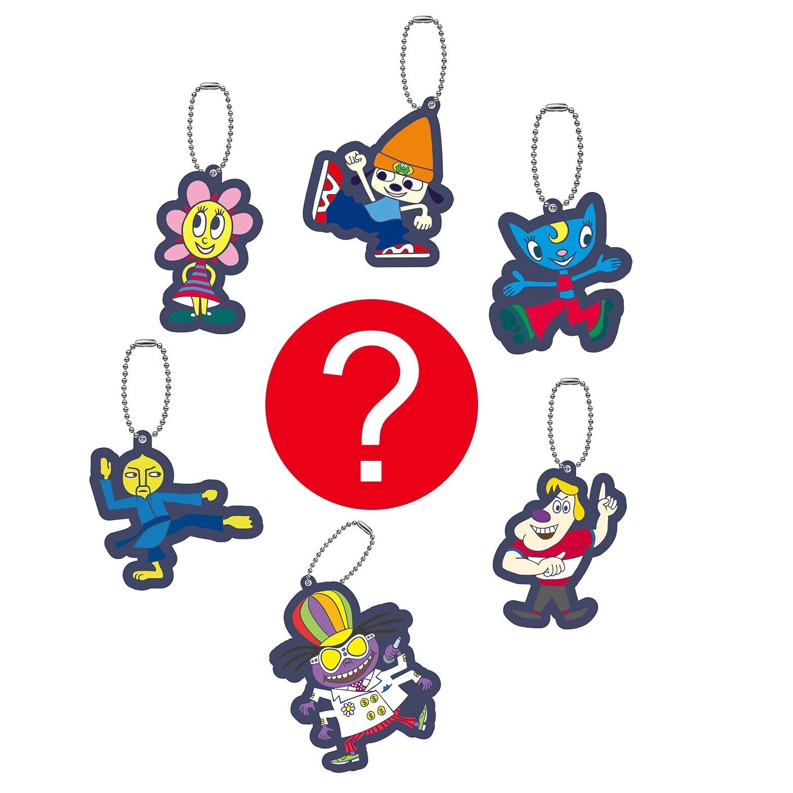 PARAPPA THE RAPPER 3 Pick Keychain Japan Kawaii Anime