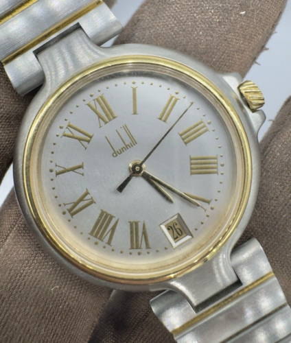 Dunhill Millennium 32mm Men's/ Women's Two Tone Silver Dial Quartz Watch