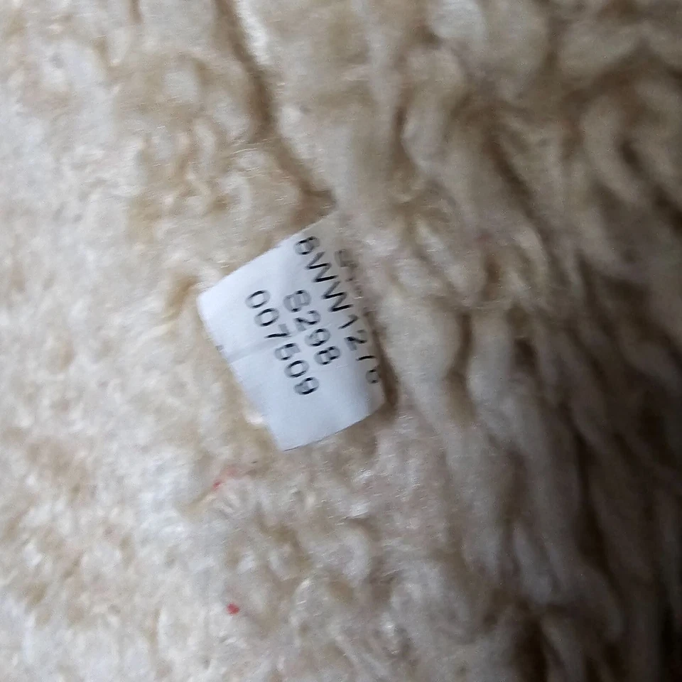 Chaqueta de Pana Lucky Brand S Roja Naranja Forrada en Piel de Oveja Boho Vaquera Occidental Foto 4 de 4