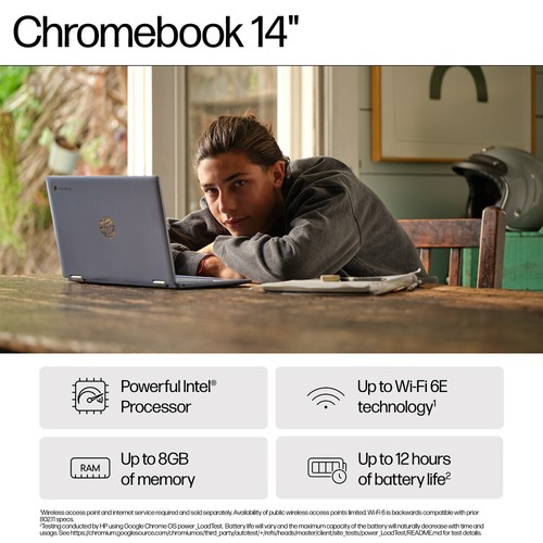 HP Chromebook 14a-nf0000na Laptop Intel i3 -N305 8GB 256GB eUFS 14" ChromeOS - Picture 24 of 24