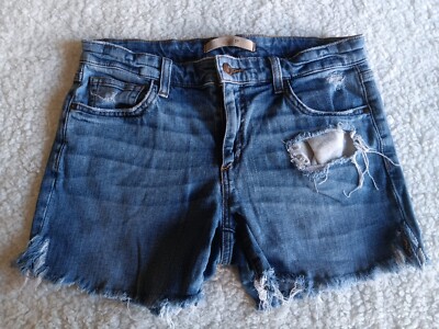 Joe s Jeans Women's Boyfriend Cut Off Raw Hem Distressed Shorts Size 27