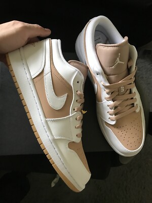 Nike Air Jordan 1 low Hemp Gum white Brown 45 US11 