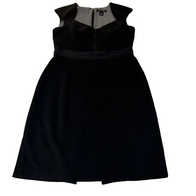 White House Black Market Women's Black Cocktail Dress 6 Double Zipper #0890  | eBay