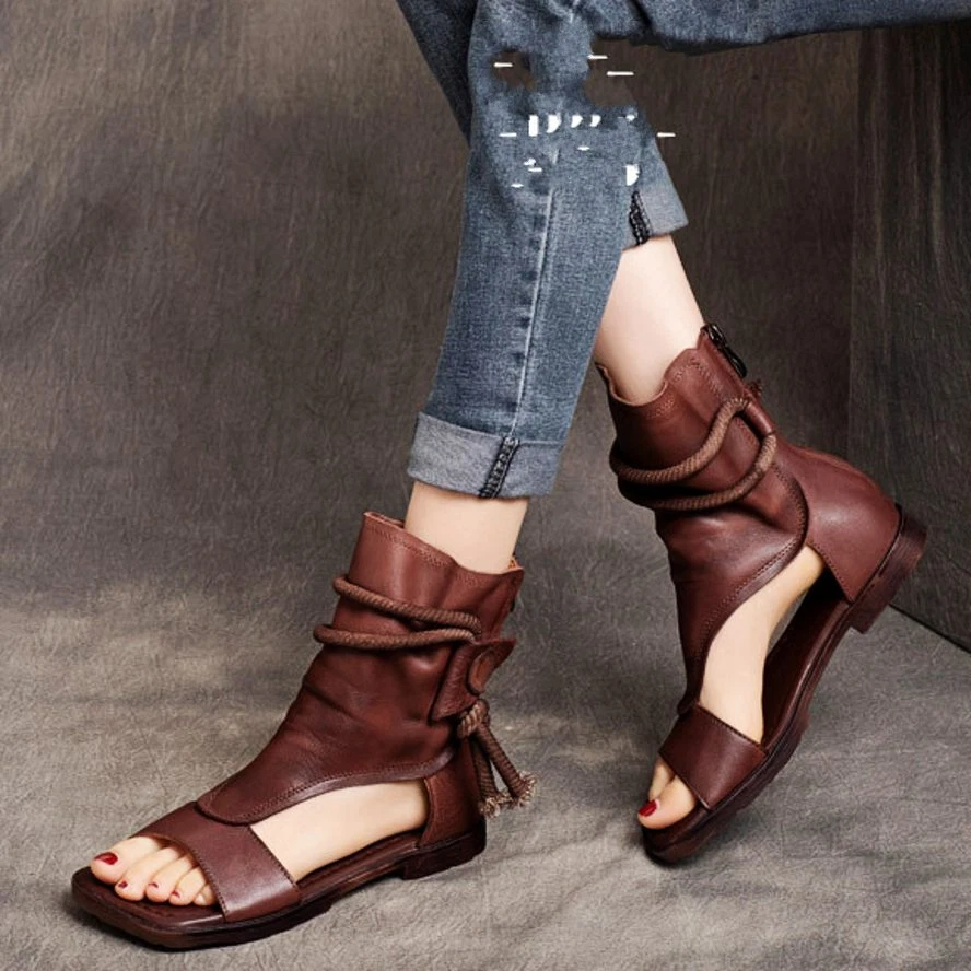 Flat peep toe clearance booties