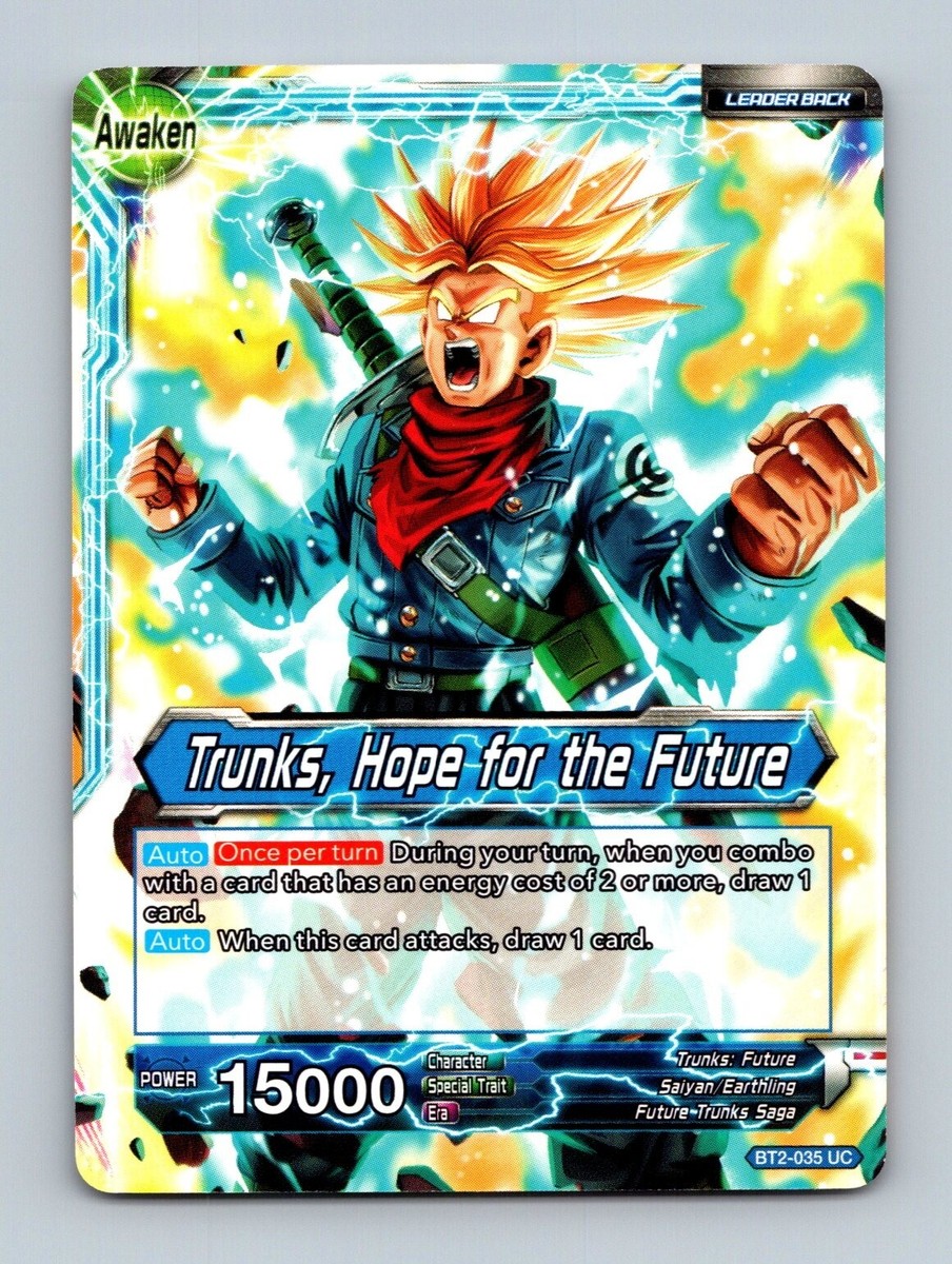 DRAGON BALL トレーディングカード Dragonball Super CCG Trunks, Hope for the Future BT2-035 Leader